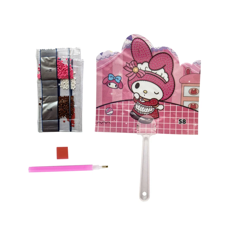 بازی آموزشی مدل ساخت نقاشی الماسی طرح بادبزن کد Bad2