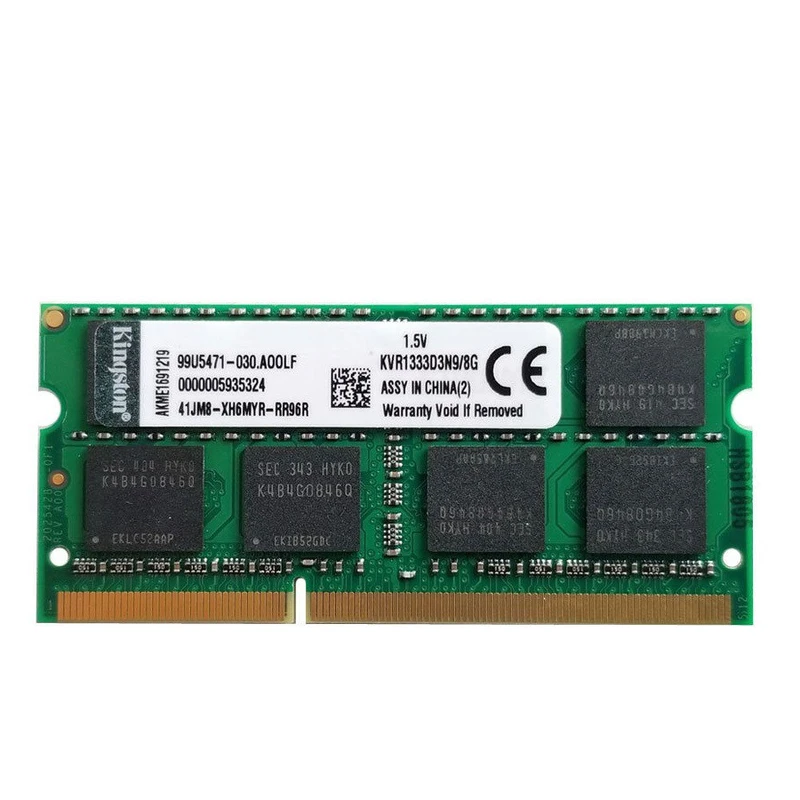 رم لپ تاپ DDR3 تک کاناله 1333 مگاهرتز CL11 کینگستون مدل PC3-10600s ظرفیت 8 گیگابایت