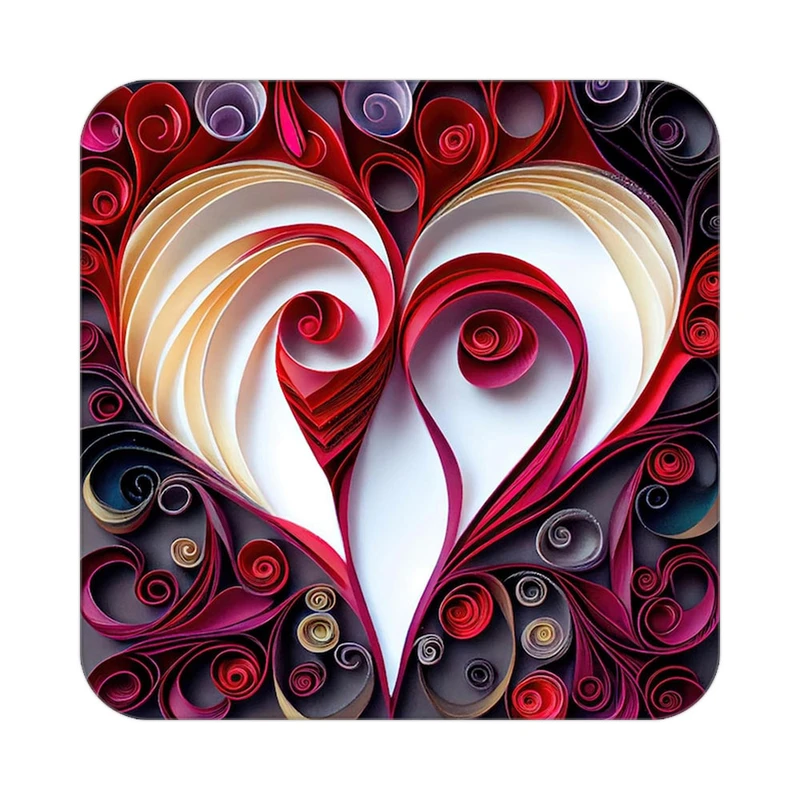 زیر لیوانی کاکتی مدل عاشقانه کد mp13087