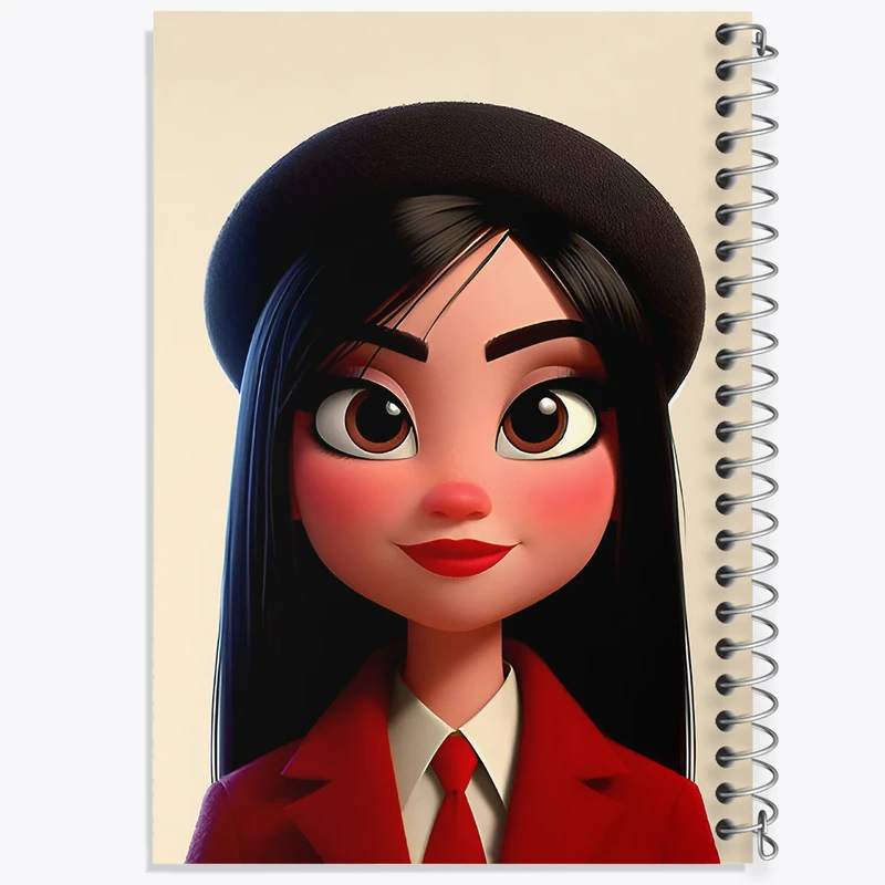 دفتر شطرنجی 50 برگ خندالو طرح دخترانه کد F7242