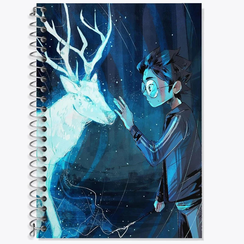 دفتر زبان 50 برگ خندالو مدل دو خط طرح هری پاتر کد 24958