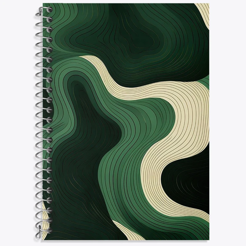 دفتر لغت 50 برگ خندالو طرح مینیمال سبز کد N2760