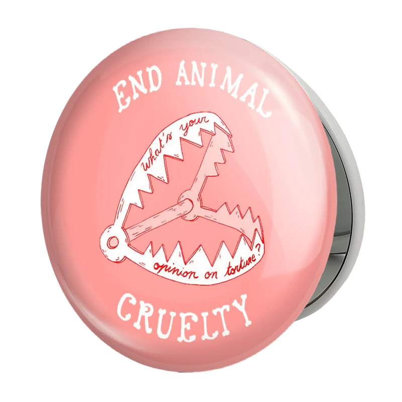 آینه جیبی خندالو طرح حمایت از حیوانات مدل تاشو کد 27361 