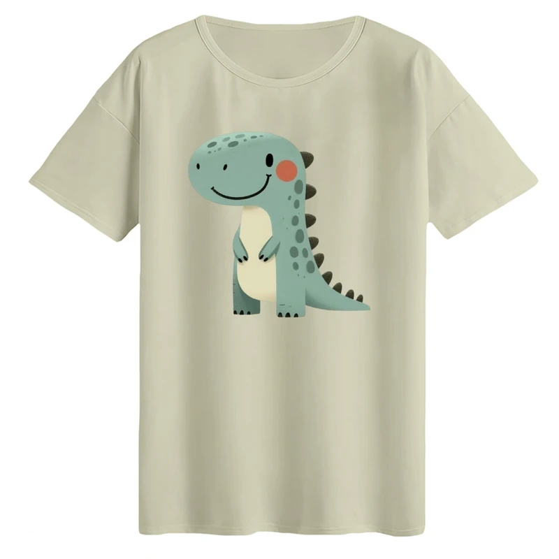 تی‌شرت لانگ آستین کوتاه زنانه مدل دایناسور کد۱