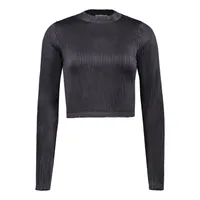 کراپ‌ تی‌شرت آستین بلند زنانه مون‌سا مدل 41082410003-59