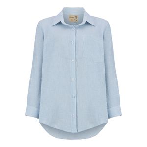 مانتو شومیزی زنانه السانا مدل سولینا کد 220522 رنگ آبی