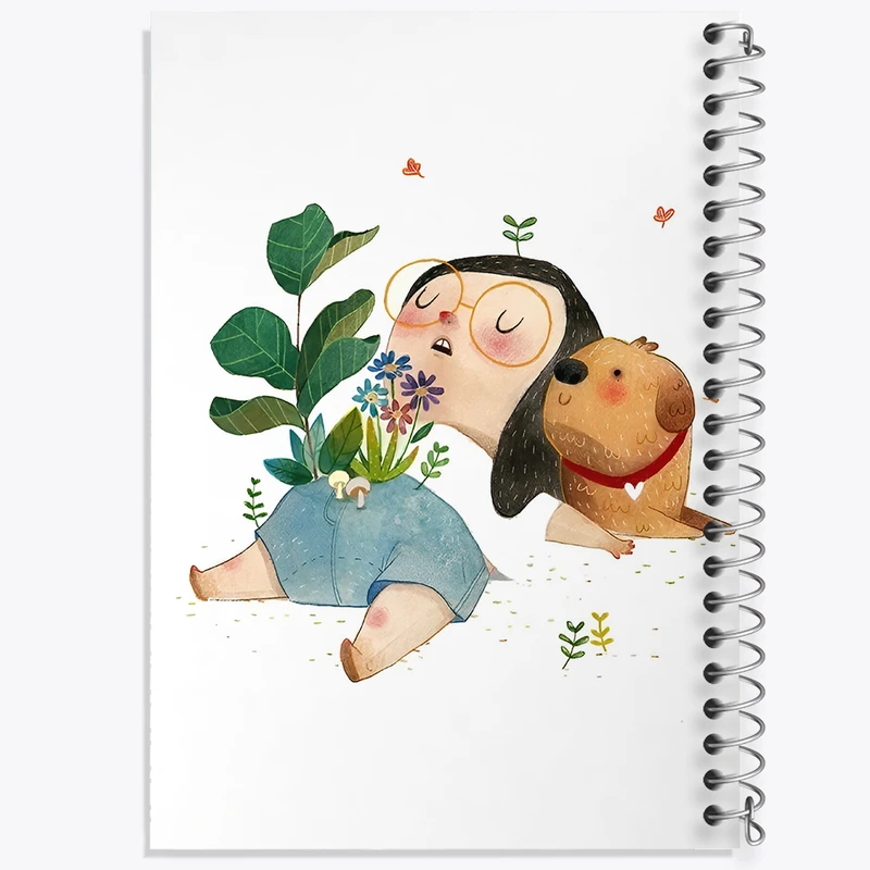 دفتر مشق 50 برگ خندالو طرح دختراه بامزه کد N5641