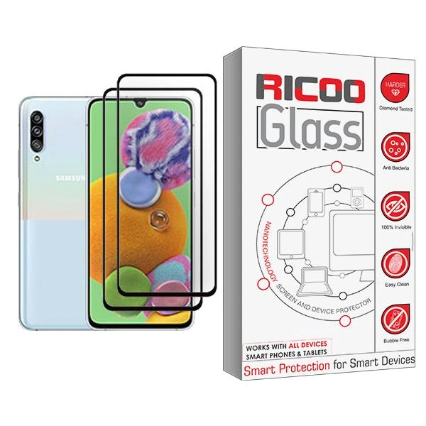 محافظ صفحه نمایش ریکو مدل Glass MIX002 مناسب برای گوشی موبایل سامسونگ Galaxy A90 5G بسته دو عددی
