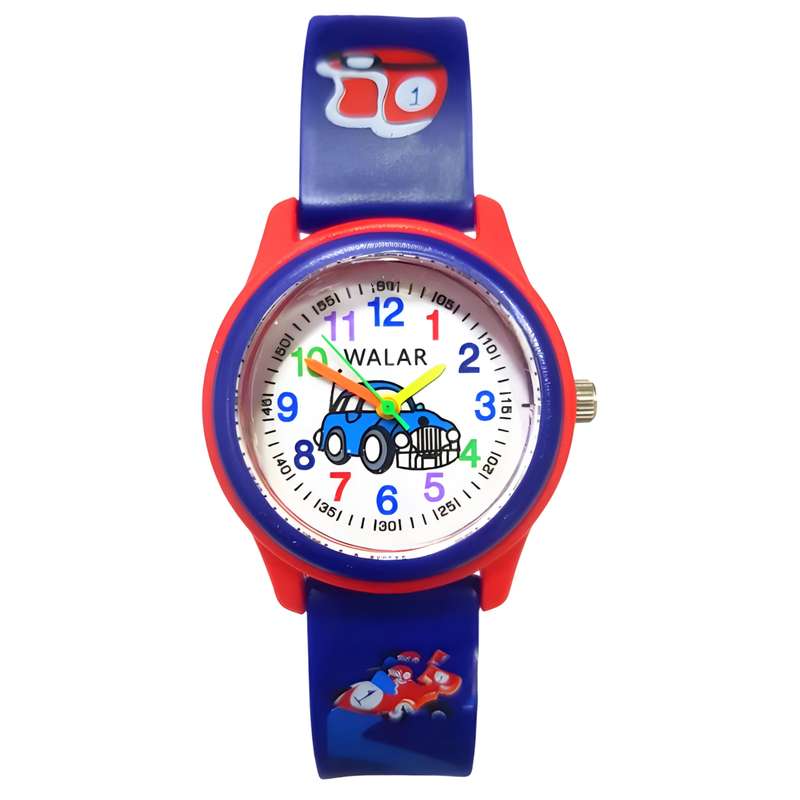 ساعت مچی عقربه ای بچگانه والار مدل ماشین ساعت مچی عقربه ای بچگانه والار مدل ماشین