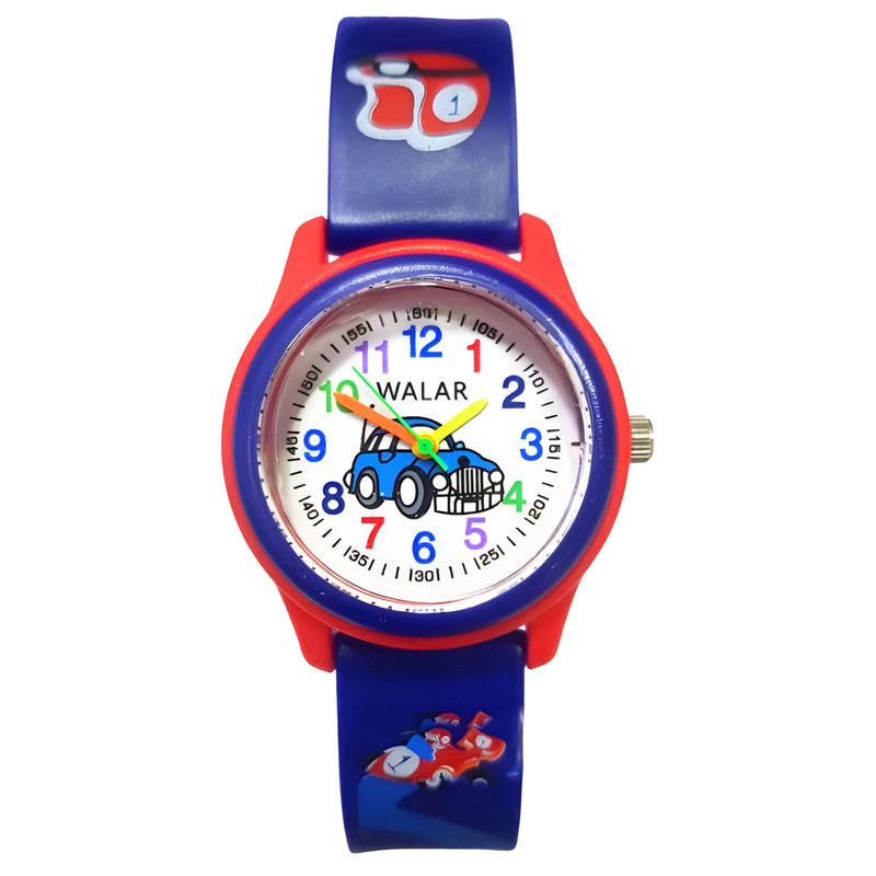 ساعت مچی عقربه ای بچگانه والار مدل ماشین ساعت مچی عقربه ای بچگانه والار مدل ماشین