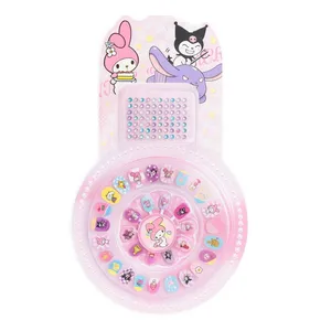 ناخن مصنوعی دست کودک مدل ملودی بسته 100 عددی