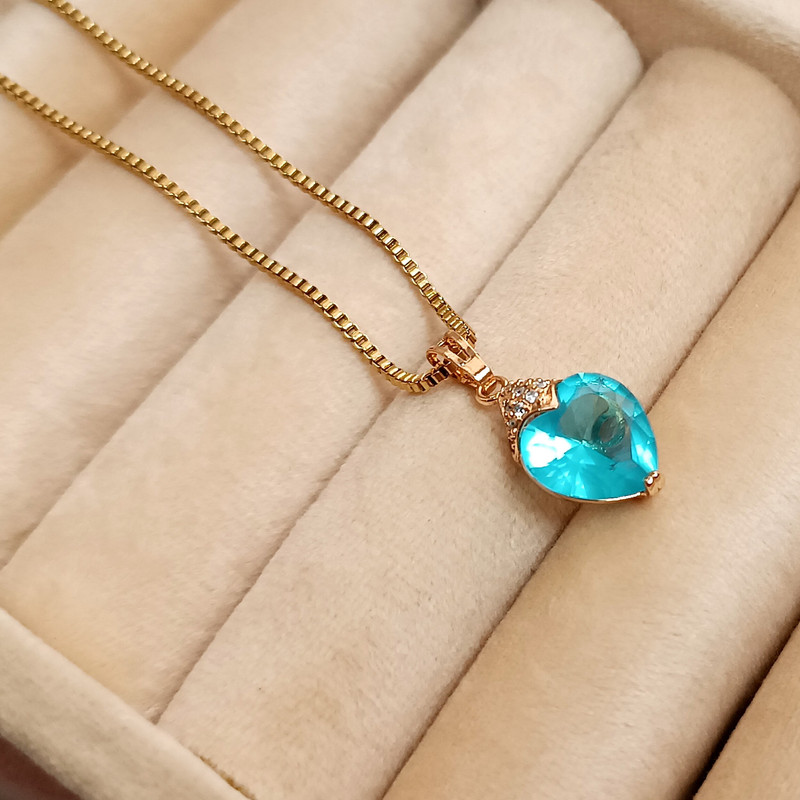 آویز گردنبند زنانه ژوپینگ مدل قلب