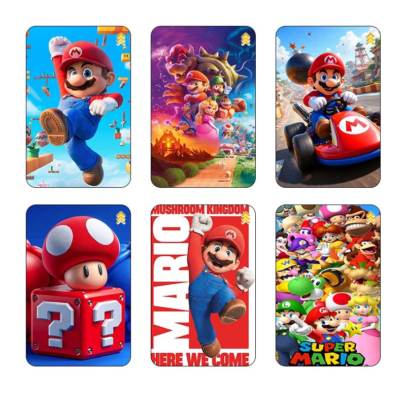 استيکر کارت کارنيکا طرح ماریو mario کد 55332 مجموعه 6 عددی