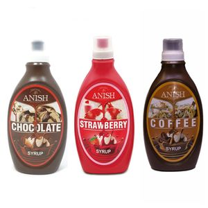 نقد و بررسی سس سیروپ شکلات و قهوه و توت فرنگی انیش - 500 گرم بسته 3 عددی توسط خریداران