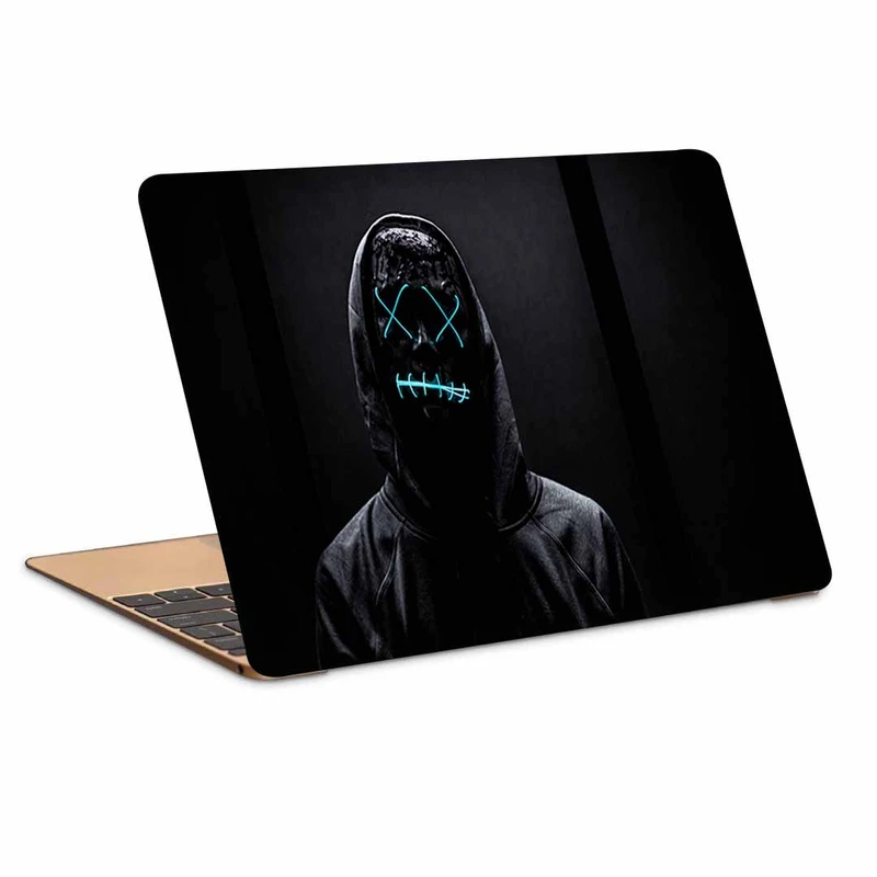 استیکر لپ تاپ طرح mask neon anonymous کد N-374 مناسب برای لپ تاپ 15.6 اینچ