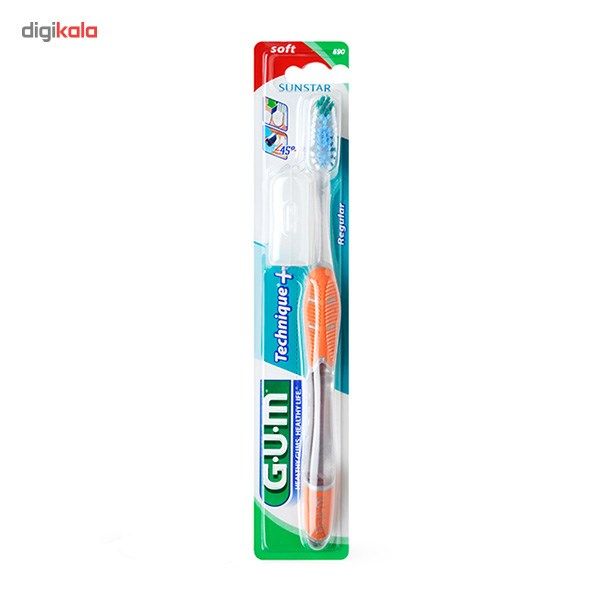 مسواک جی یو ام مدل Technique Complete Care با برس نرم main 1 2