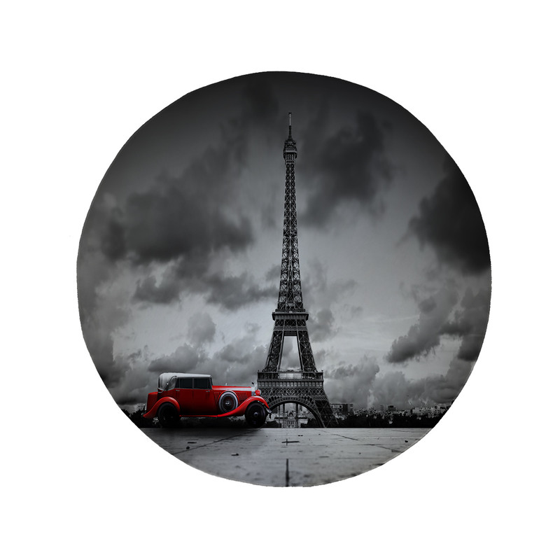 پادری مدل دایره طرح ایفل کد 5629 سایز 90 × 90 سانتی متر