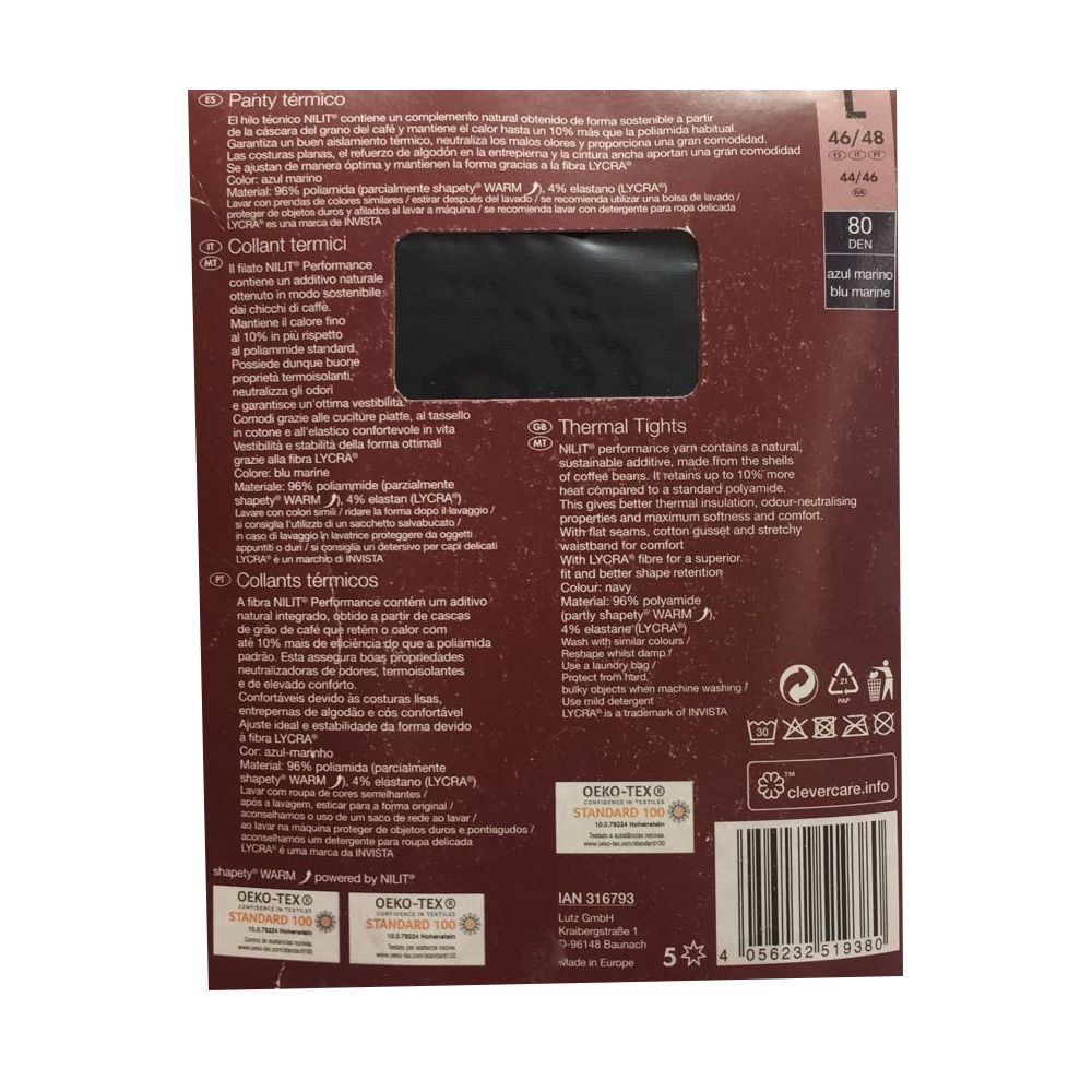 جوراب شلواری زنانه اسمارا مدل TERMICO-COLLANT TERMICI marine 80 DEN -  - 2