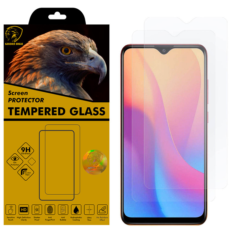 محافظ صفحه نمایش گلدن ایگل مدل GLC-X2 مناسب برای گوشی موبایل شیائومی Redmi 9A بسته دو عددی