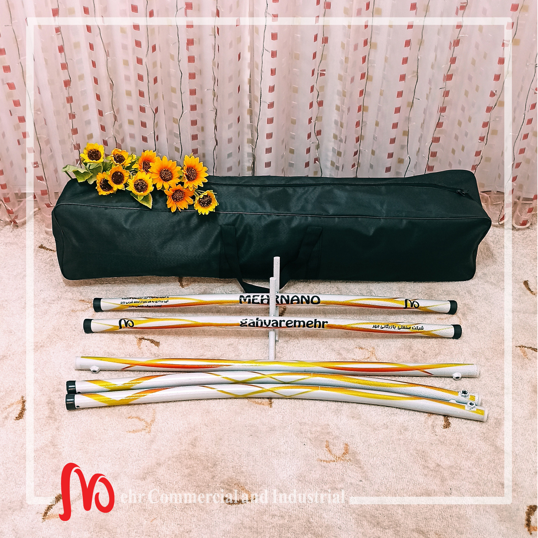 گهواره سنتی نوزاد ننومهر مدل پایه فلزی قابل حمل بسته 10 عددی