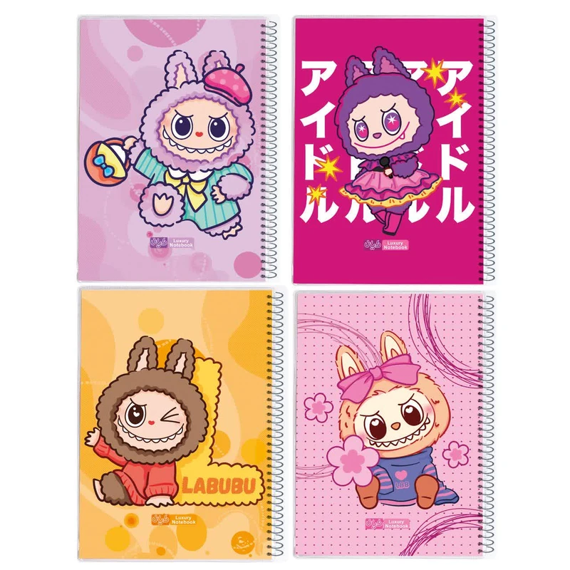 دفتر مشق ۵۰ برگ دایان طرح لبوبو کد ۶۶۹۴۲ بسته ۴ عددی