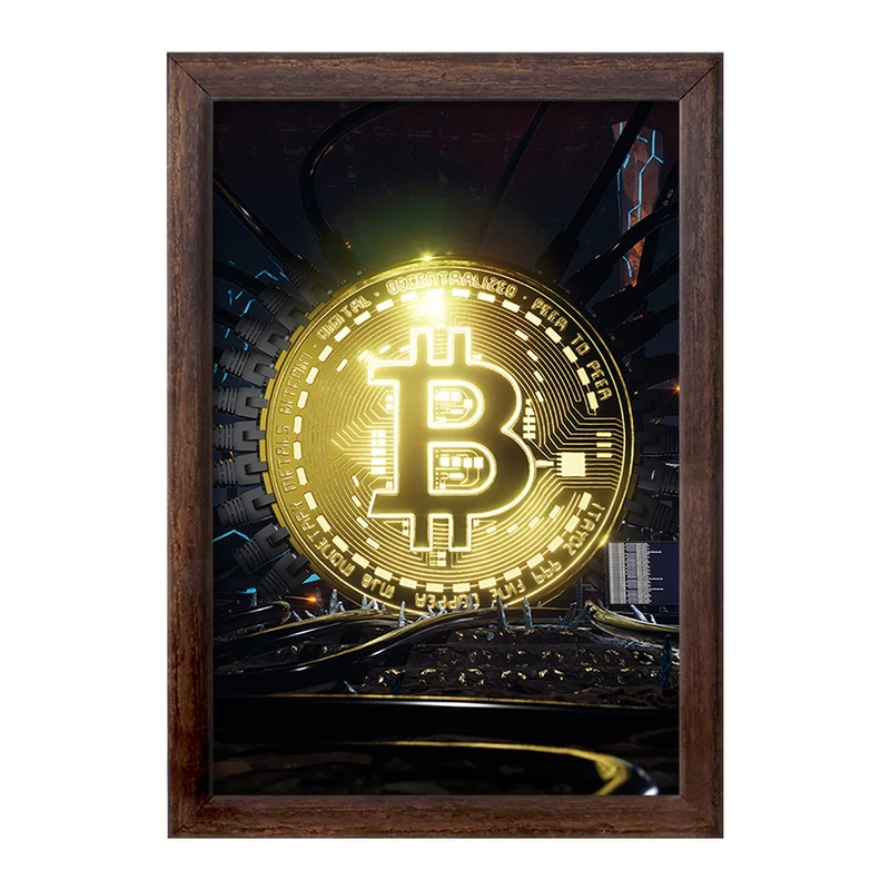 تابلو خندالو طرح بیت کوین (Bitcoin) کد F906