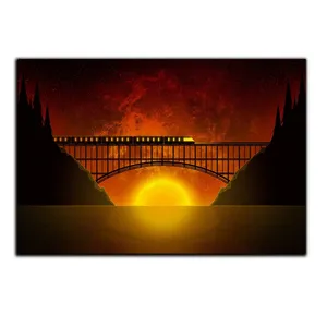 تابلو شاسی بکلیت طرح فانتزی غروب آفتاب مدل SH-S5662