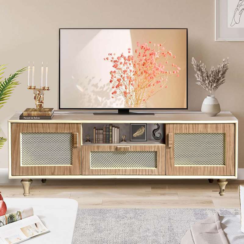 میز تلویزیون مدل حصیری