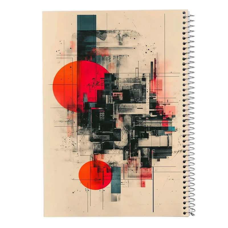 دفتر شطرنجی 50 برگ مدوپد طرح اشکال فانتزی کد DF16163