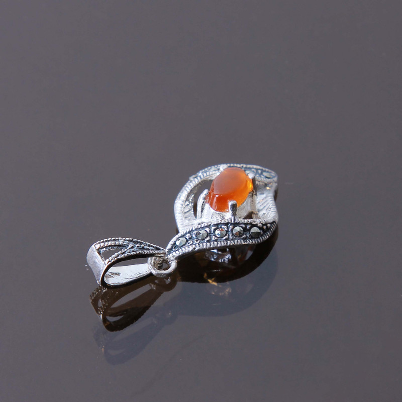 آویز گردنبند نقره زنانه بازرگانی میلادی کد PK_087