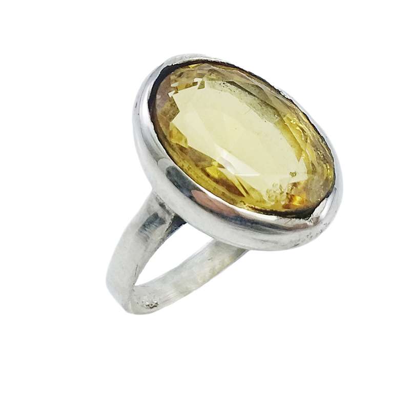 انگشتر نقره مردانه مدل سیترین کد 3805936