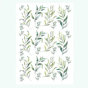 برچسب ترنسفر مدل برگ بهاری کد 1776