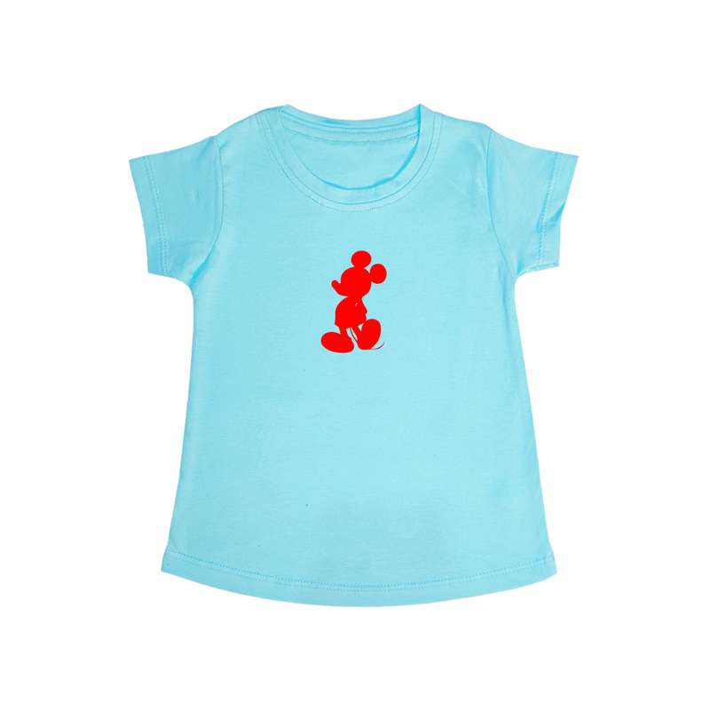 تی شرت آستین کوتاه دخترانه مدل میکی موس Re.d
