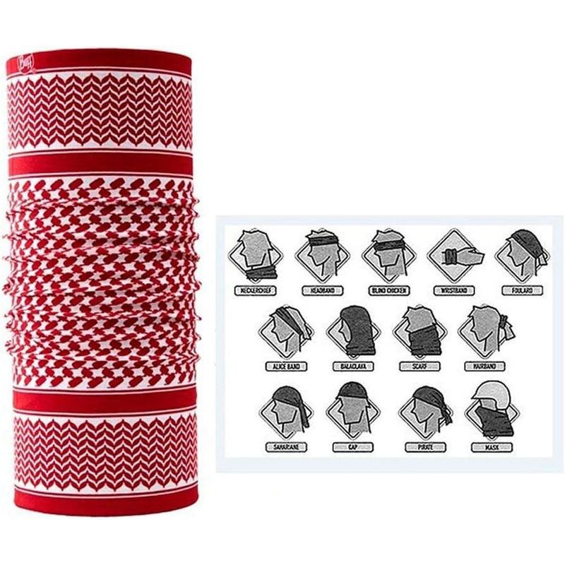 دستمال سر و گردن باف مدل original shemagh red