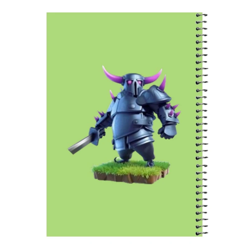 دفتر مشق 80 برگ اس جی مدل کلش رویال کد 11