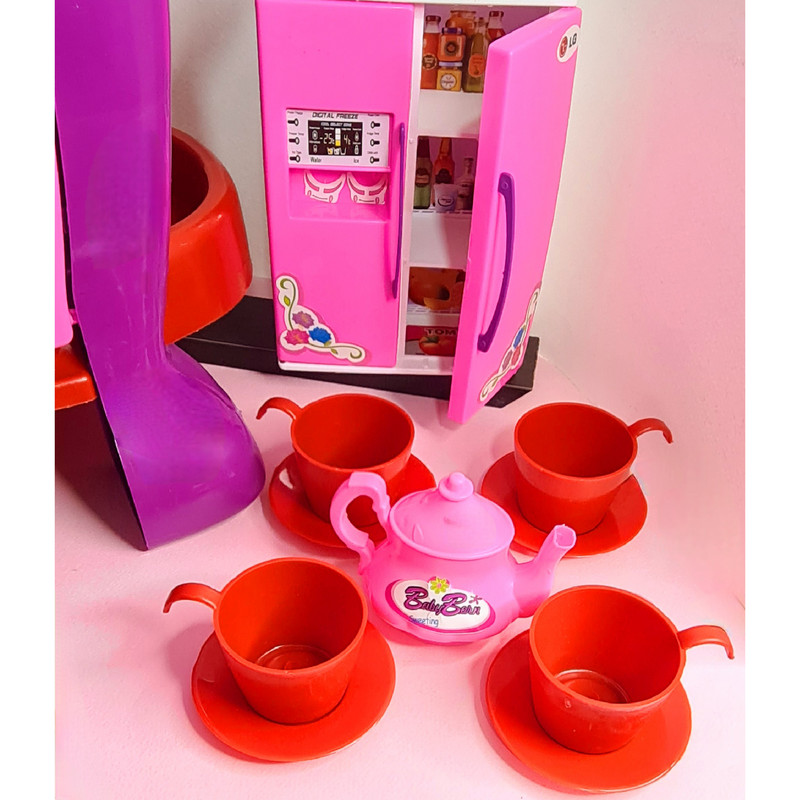 ست اسباب بازی آشپزخانه مدل little chef مجموعه 63 عددی