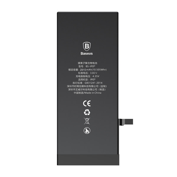 باتری موبایل باسئوس مدل BS-IP6P ظرفیت 2915 میلی آمپرساعت مناسب برای گوشی موبایل اپل Iphone 6 Plus