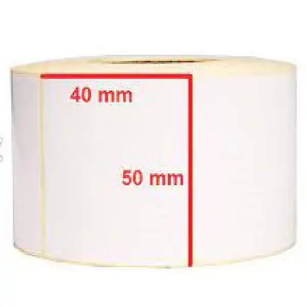 برچسب پرینتر لیبل زن مدل حرارتی 40x50 بسته 750 عددی