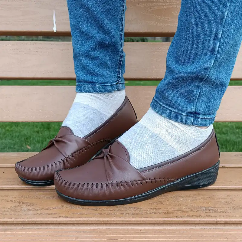 کفش طبی زنانه مدل اروینا رنگ قهوه ای