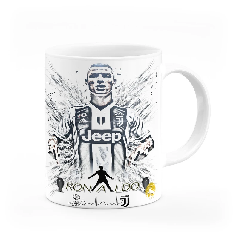 ماگ هومرو طرح تیم باشگاه فوتبال یوونتوس کریستیانو رونالدو مدل MG4832
