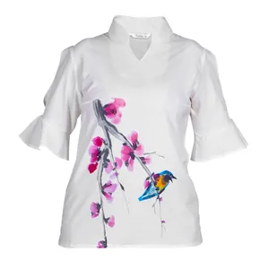 بلوز زنانه مدل تک شاخه