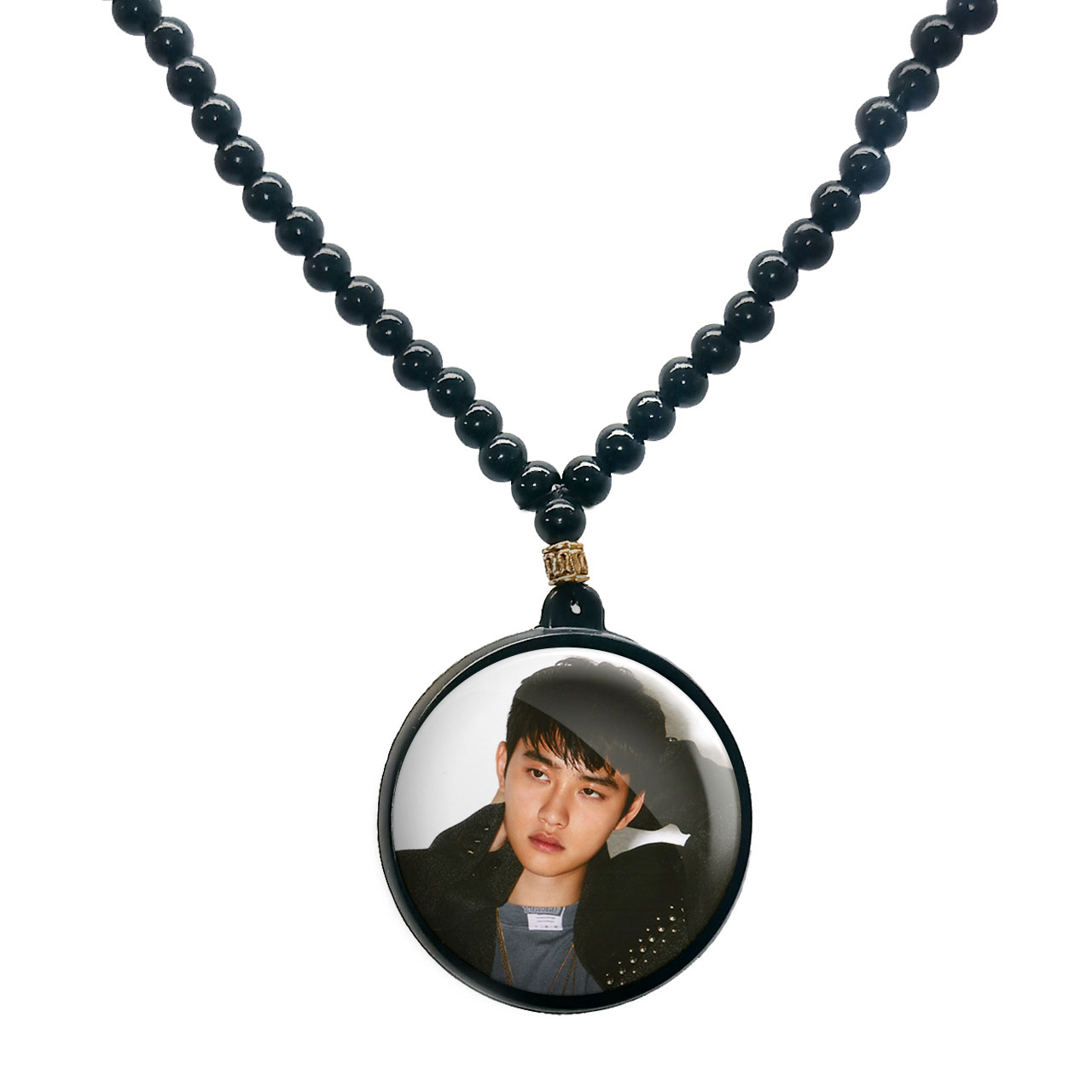 گردنبند پرمانه طرح exo کد pmd.14091 مدل دو طرفه