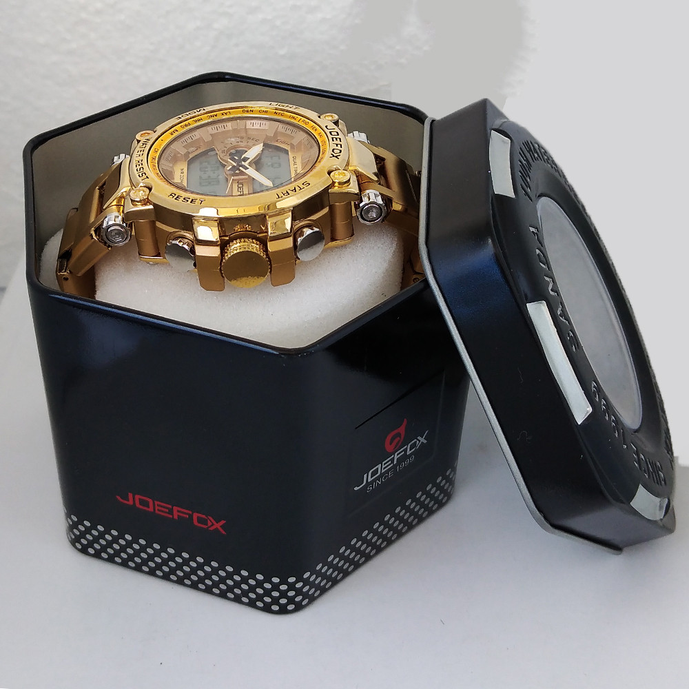 ساعت مچی عقربه‌ای مردانه جی فوکس مدل بندفلزی کد 160