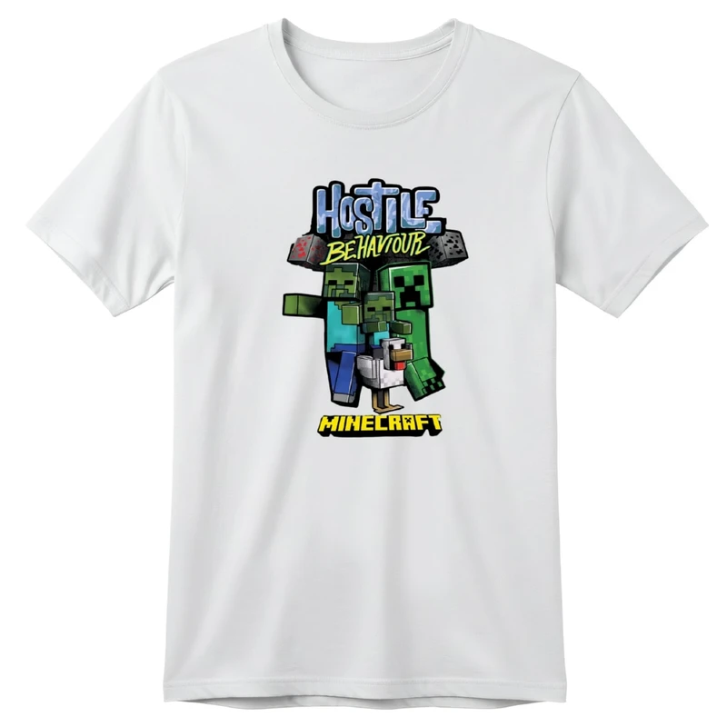 تی‌شرت آستین کوتاه بچگانه مدل ماینکرفت کد v5 