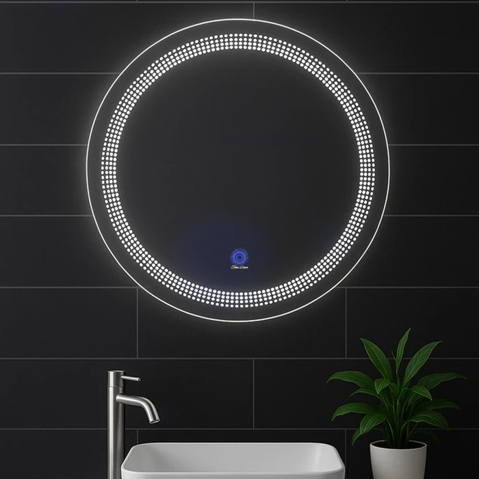 آینه سرویس‌ بهداشتی تارادکور مدل لمسی tc111 قطر 60 سانتی متر