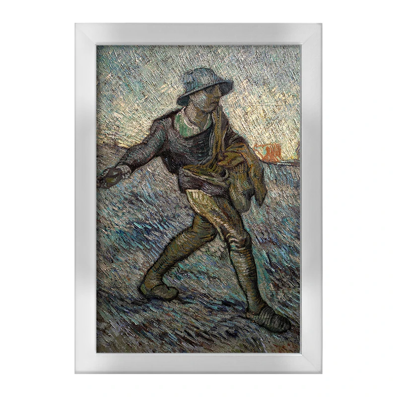 تابلو خندالو طرح بذر افشان ونسان ونگوگ (Van Gogh) کد 36818