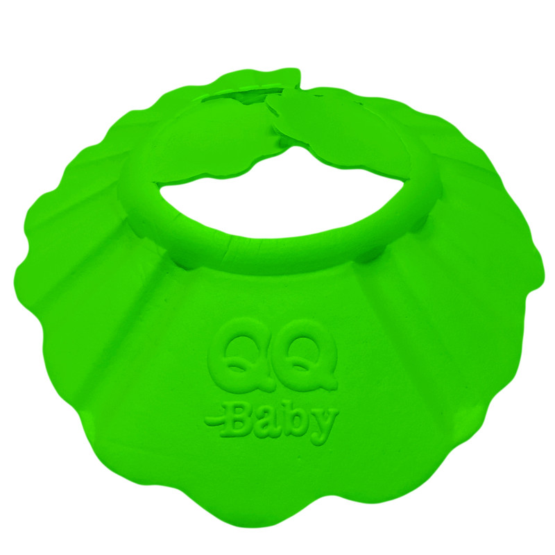کلاه حمام نوزادی مدل چین دار کد 152 رنگ سبز