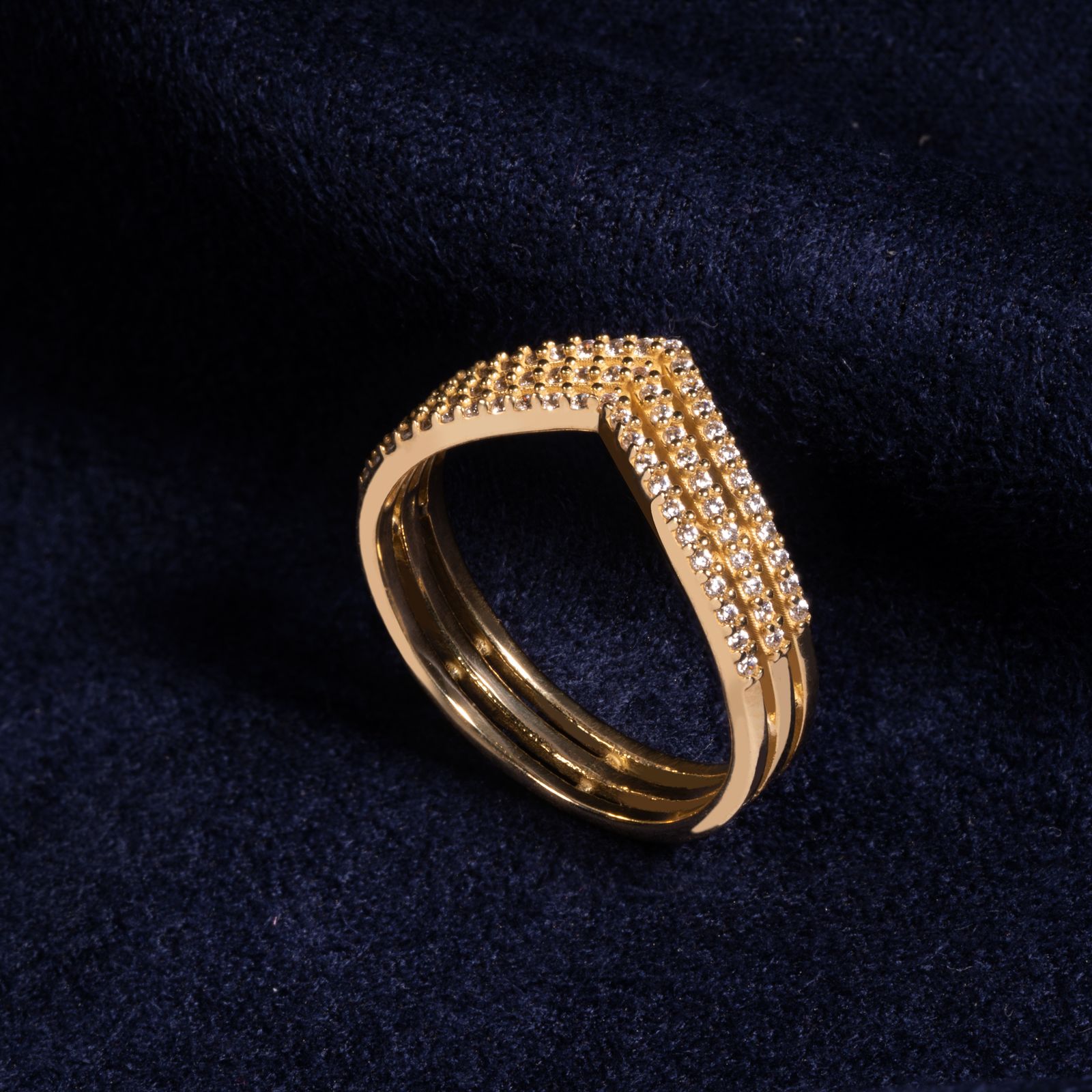 انگشتر طلا 18 عیار زنانه جواهری سون مدل 3222 -  - 3