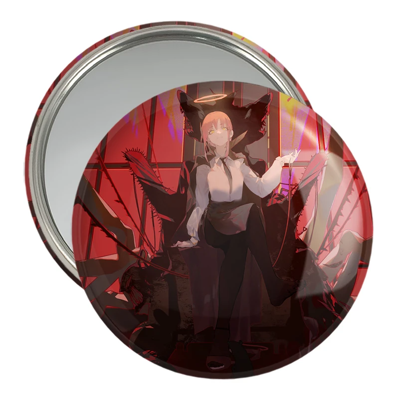 آینه جیبی خندالو مدل ماکیما انیمه مرد اره ای Chainsaw Man  کد 17869