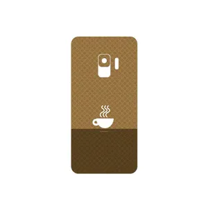MAHOOT Minimal Cup of Coffee Icon Cover Sticker for Samsung Galaxy S9